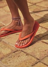 Load image into Gallery viewer, Rudolph Care &amp; Sleepers | Orange Flip Flops – Wide Strap | Size 39